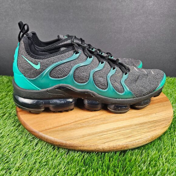 Nike Air Vapormax Plus Clear Emerald Green Grey Black Mens Size 12 924453-013 - Picture 1 of 13